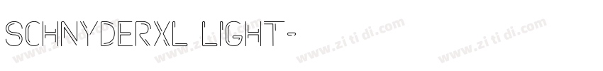 schnyderXL Light字体转换